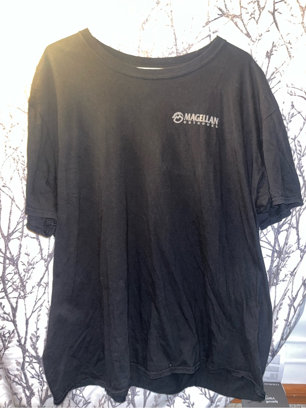 Magellan Outdoors Black Short Sleeve Logo Tee
